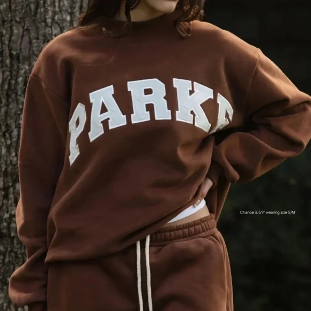 PARKE Hometown Varsity Mockneck Mocha + Cloud NWT